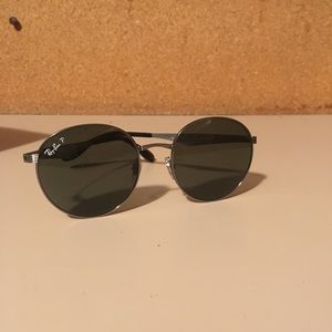 Silver Circular Raybans
